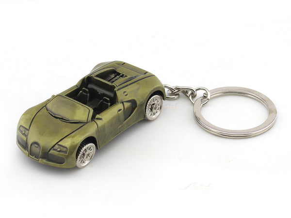 Bugatti Key Rings Bugatti like design golden metal keyring / keychain | Scale Arts India