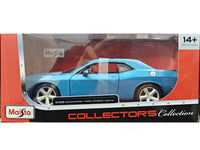 2008 Dodge Challenger SRT8 blue 1:24 Maisto licensed diecast Scale Model car