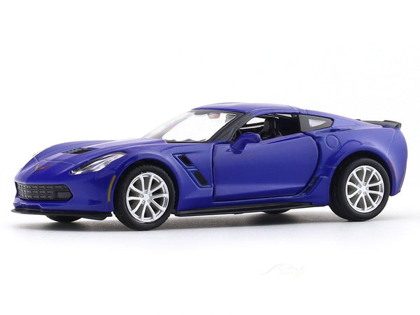 Chevrolet Corvette blue 1:33-42 RMZ City licensed pull back car scale model