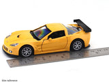Chevrolet Corvette C6-R yellow 1:33-42 RMZ City licensed pull back car scale model