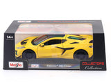 Chevrolet Corvette ZR1 Coupe Yellow with Acrylic Case 1:24 Maisto Licensed Diecast Model Car | American Supercar Collectible | Buy in India