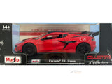 Pre Order : Chevrolet Corvette ZR1 Red 1:24 Bburago Licensed Diecast Scale Model Car Collectible