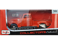 1950 Chevrolet 3100 Pickup red 1:25 Maisto licensed diecast Scale Model car