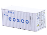 Cosco White 1:64 Diecast Metal Container Scale Model Collectible
