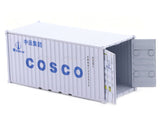 Cosco White 1:64 Diecast Metal Container Scale Model Collectible