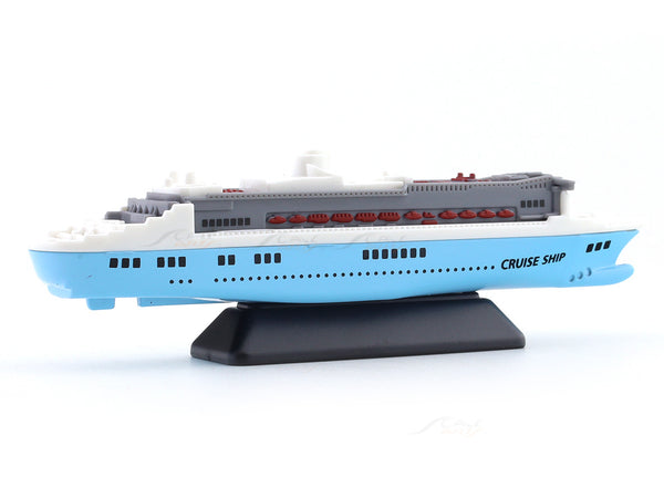 Cruise Ship blue miniature scale model