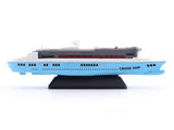 Cruise Ship blue miniature scale model