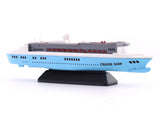 Cruise Ship blue miniature scale model