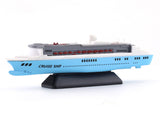 Cruise Ship blue miniature scale model