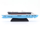 Cruise Ship blue miniature scale model