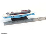 Cruise Ship blue miniature scale model