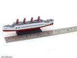 Cruise Ship white Red miniature scale model