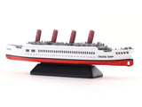 Cruise Ship white Red miniature scale model