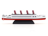 Cruise Ship white Red miniature scale model
