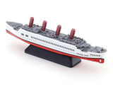 Cruise Ship white Red miniature scale model