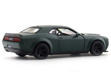 Dodge Challenger SRT Demon Matte Green 1:33-42 RMZ City licensed pull back car scale model