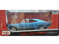 1969 Dodge Charger R/T blue 1:25 Maisto licensed diecast Scale Model car