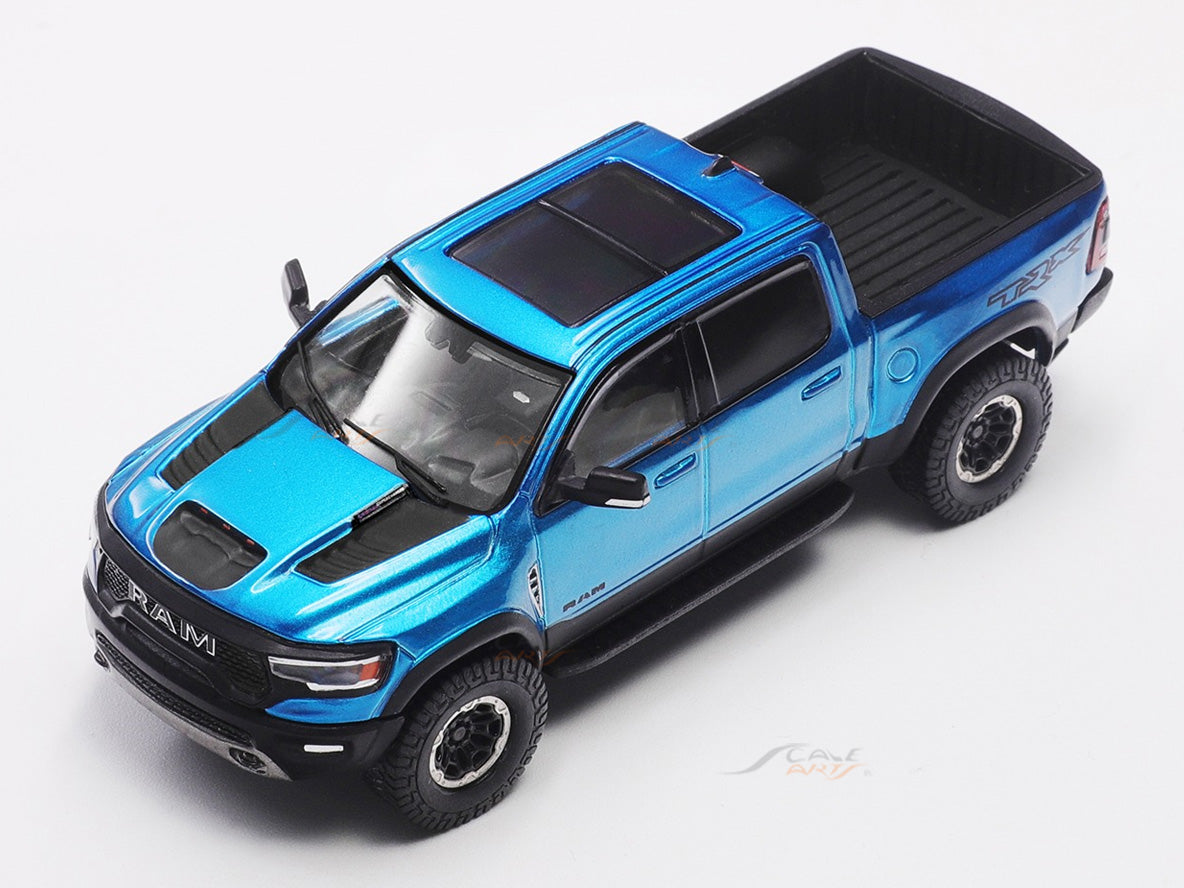 1/64 Dodge RAM TRX ダッジ　ラムTRX トラックミニカー Dodge Ram 1500 TRX Blue 1:64 Shadow Pro Licensed Diecast Model Car