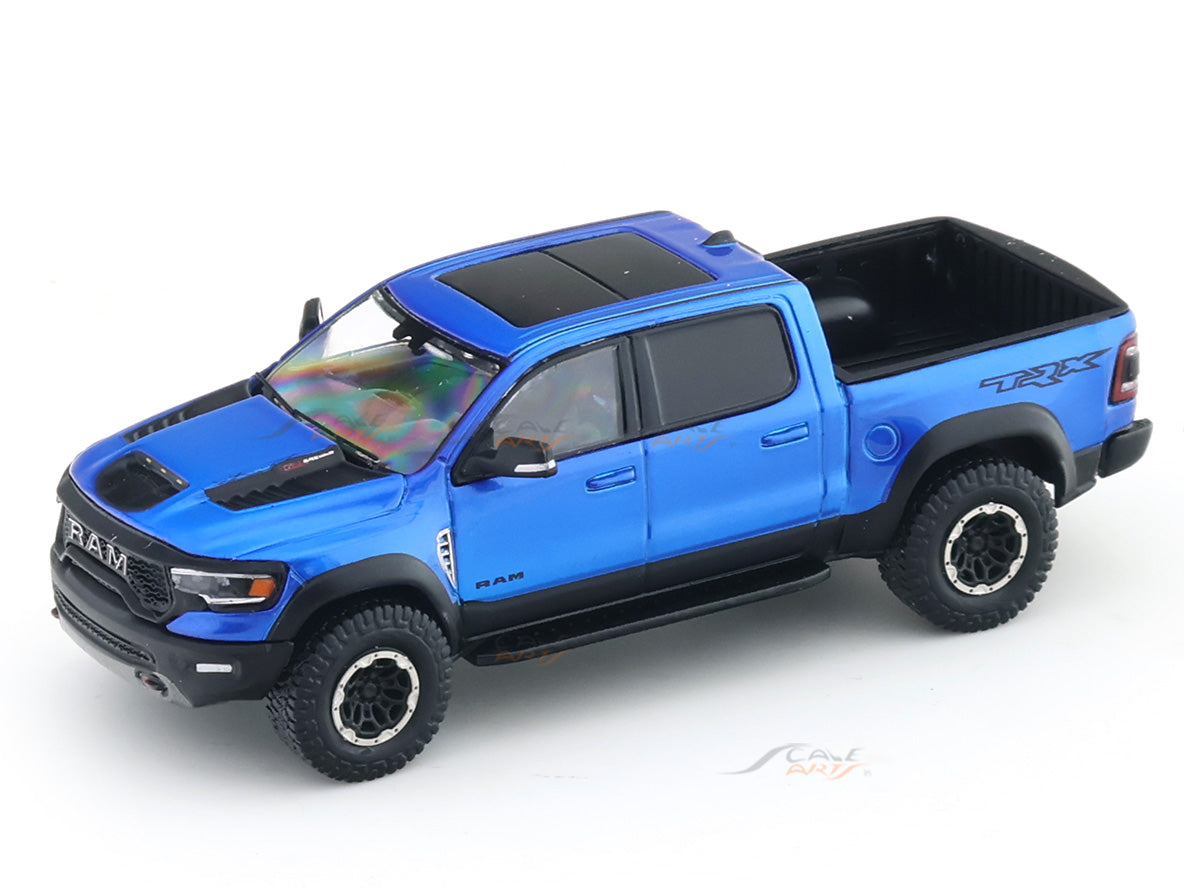 Dodge Ram 1500 TRX Blue 1:64 Shadow Pro Licensed Diecast Model Car