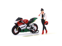 Ducati tricolor 1:64 Moreart scale bike model collectible