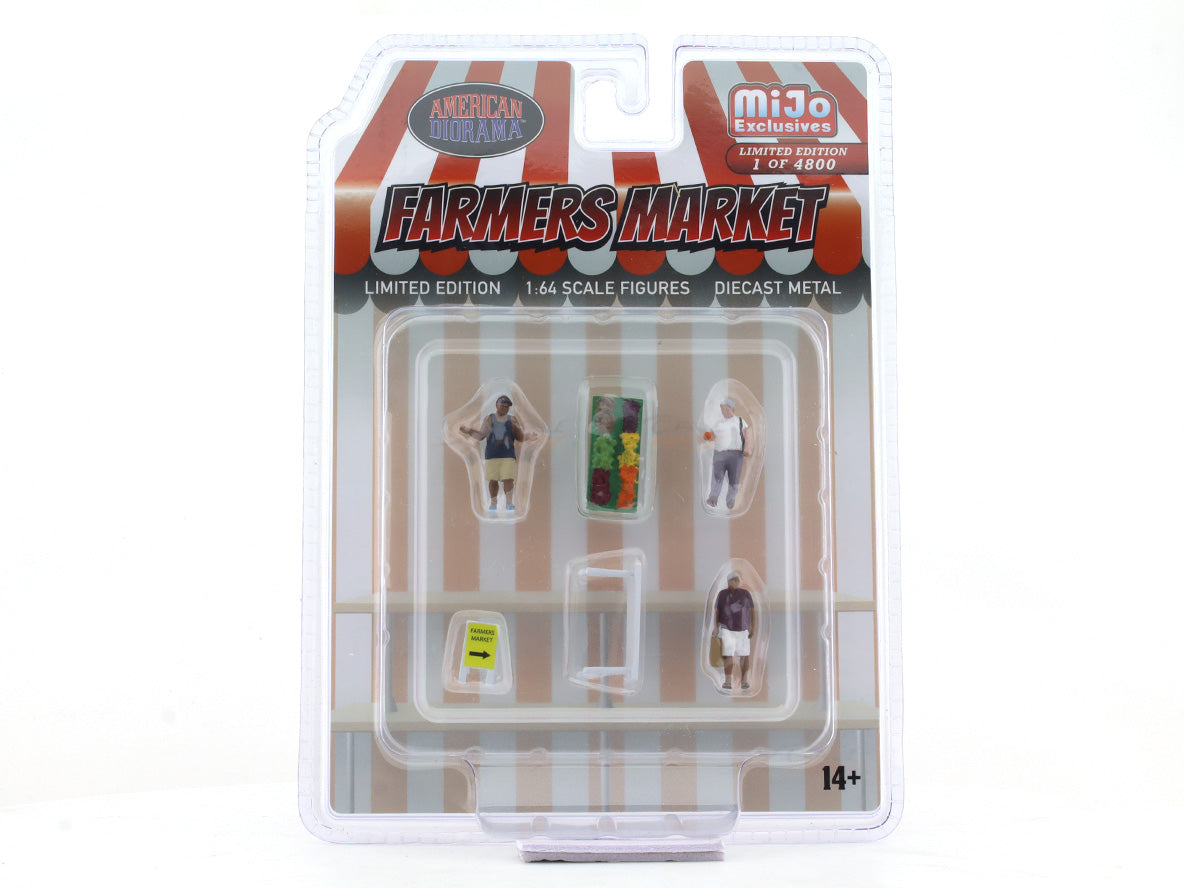 Farmers Market Set 1:64 American Diorama miniature figures scale