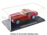 Model car in an acrylic display case with Bburago branding.
