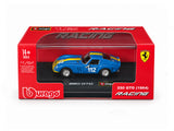 Ferrari 250 GTO No.112 with Clear Case 1:64 Bburago Licensed Diecast Scale Model Car Collectible
