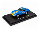 Ferrari 250 GTO No.112 with Clear Case 1:64 Bburago Licensed Diecast Scale Model Car Collectible