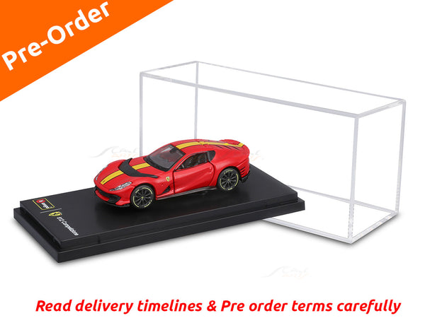 PreOrder : Ferrari 812 Competizione Red 1:64 Bburago licensed diecast scale model car collectible