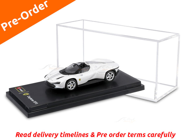 PreOrder : Ferrari Daytona SP1 White 1:64 Bburago licensed diecast scale model car collectible