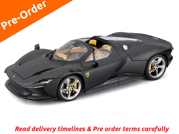 PreOrder : Ferrari Daytona SP3 Carbon Series 1:18 Bburago diecast scale model car collectible