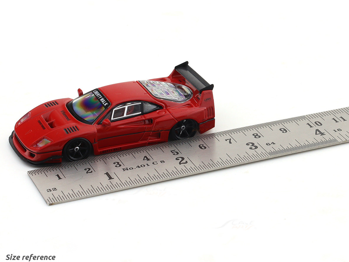 Ferrari F40 LBWK Red 1:64 Street Warrior diecast scale model car