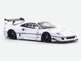 Ferrari F40 LBWK white 1:64 Street Warrior diecast scale model car miniature collectible