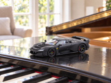 Ferrari F80 with Clear Case matte black 1:43 Bburago Licensed Diecast Scale Model Car | Hypercar Collectible | Buy in India