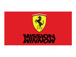 Ferrari Mission Winnow Formula 1 inspired design water resistant sticker set