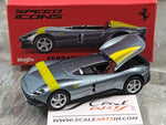 Ferrari Monza SP1 silver 1:64 Maisto licensed diecast scale model car