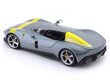 Ferrari Monza SP1 silver with Acrylic case 1:24 Bburago licensed diecast Scale Model car collectible