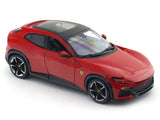 Ferrari Purosangue Red 1:24 Bburago Licensed Diecast Scale Model Car with Acrylic Cover