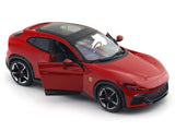 Ferrari Purosangue Red 1:24 Bburago Licensed Diecast Scale Model Car with Acrylic Cover