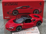 Ferrari SF90 Stradale Red 1:64 Maisto licensed diecast scale model car