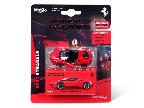 PreOrder : Ferrari SF90 Stradale Red 1:64 Maisto licensed diecast scale model car