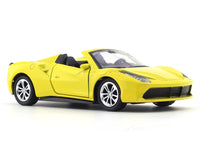 Ferrari like yellow pull back alloy car