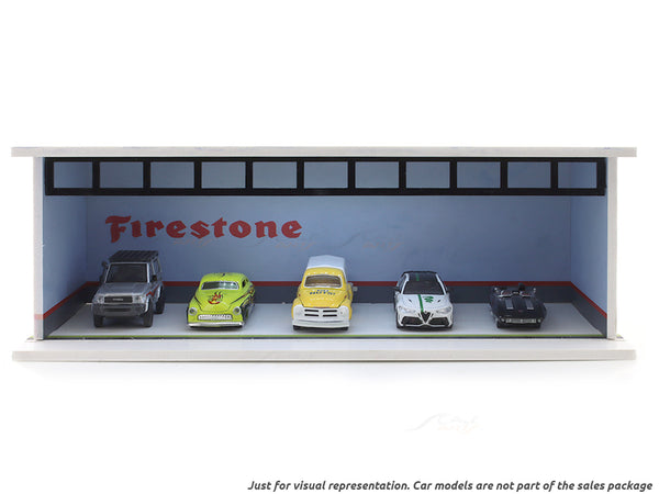 Firestone Garage Design B diorama for 1:64 Scale Arts India