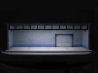 Generic Garage Design B diorama for 1:64 Scale Arts India