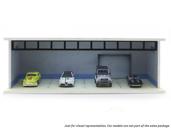 Generic Garage Design B diorama for 1:64 Scale Arts India