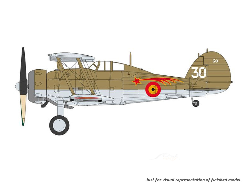 Gloster Gladiator Mk I / II 1:72 Airfix plastic model kit fighter jet ...