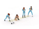 Gulf Garage Girls figure set 1:64 Moreart scale model diorama