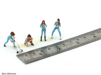 Gulf Garage Girls figure set 1:64 Moreart scale model diorama