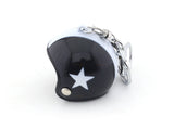 Miniature Helmet keyring / keychain black