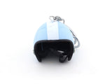 Miniature Helmet keyring / keychain blue